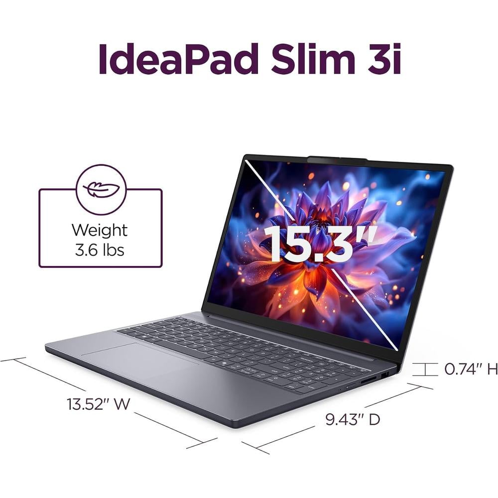LAPTOP LENOVO IDEAPAD SLIM 3I 15.3″ CORE ULTRA 5 16GB 1TB SSD | GRIS LUNA - 6