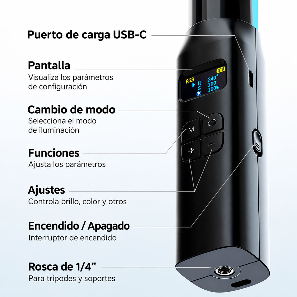 LUZ ULANZI VL119 RGB CONTINUA - 8