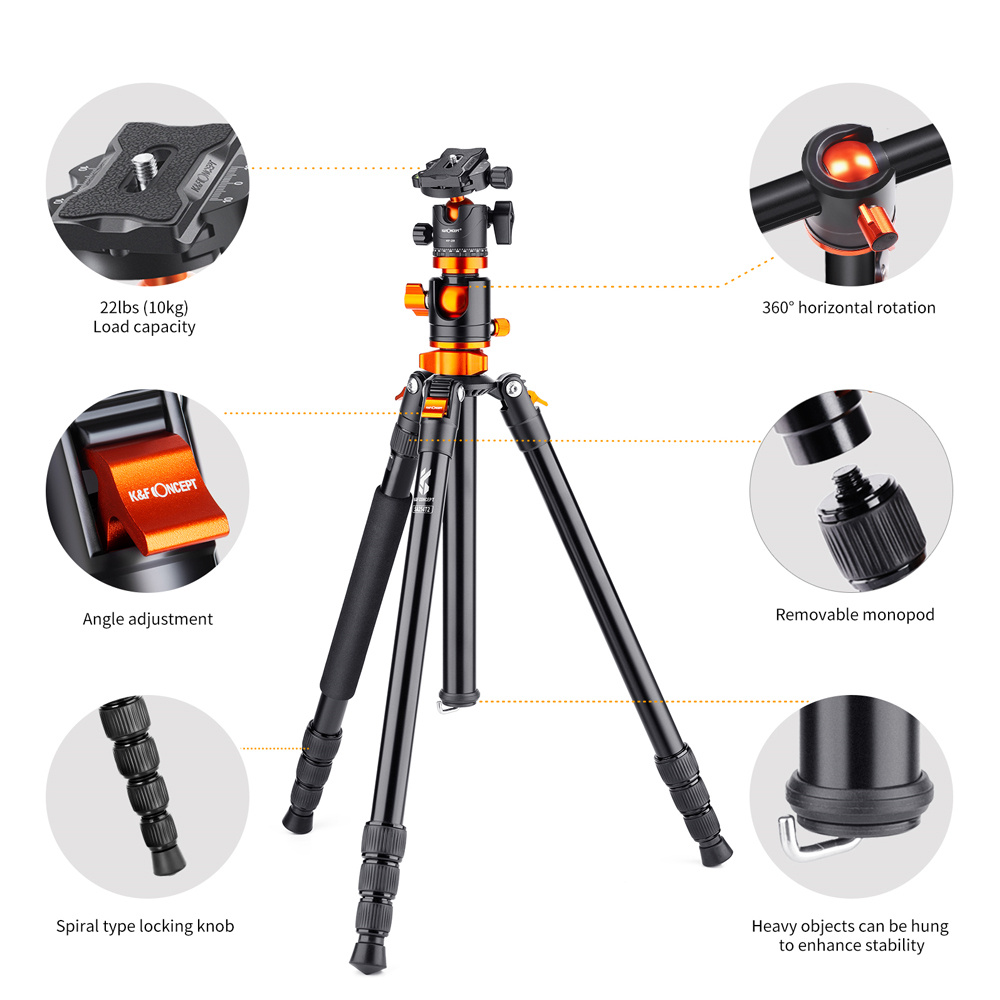 TRIPODE KYF CONCEPT SA254T2 -KF09.090V1 - T254A4+BH-28L - 5