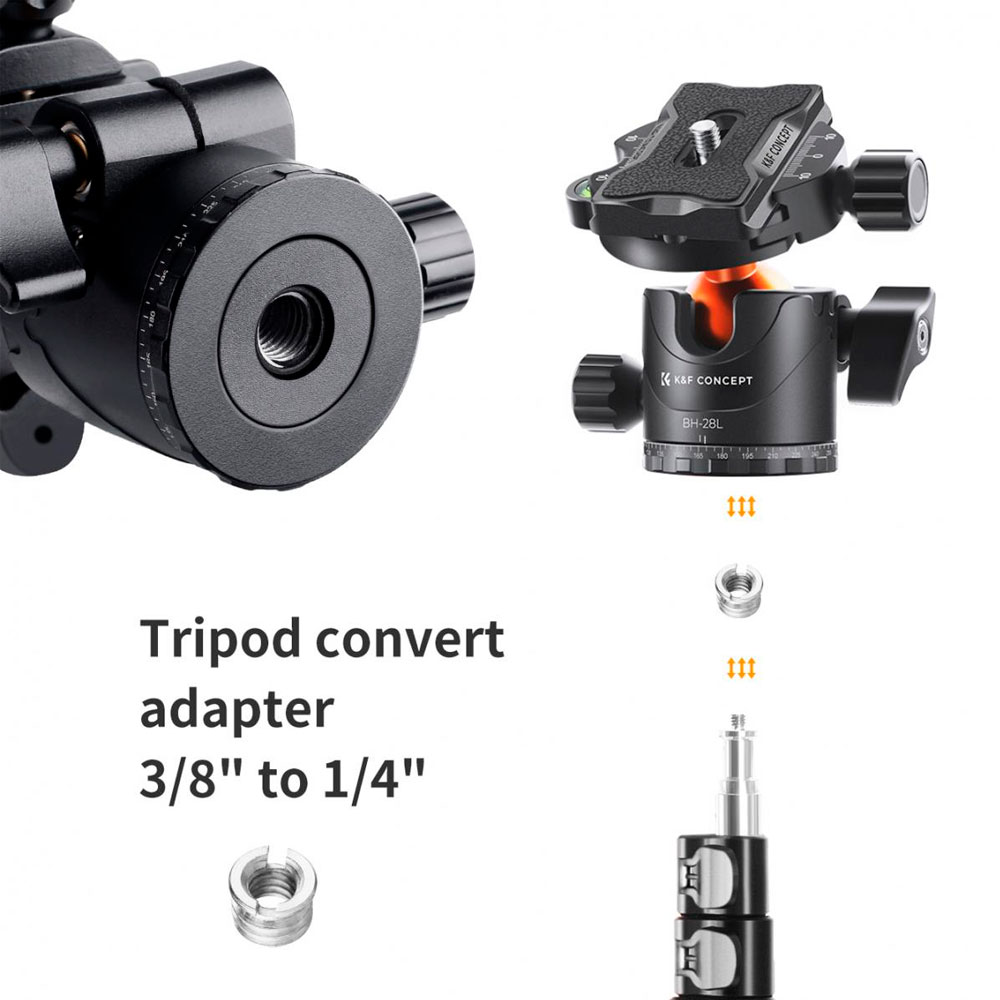 CABEZAL PARA TRIPODE KYF CONCEPT KF31.023V3 - BH-28L - 2