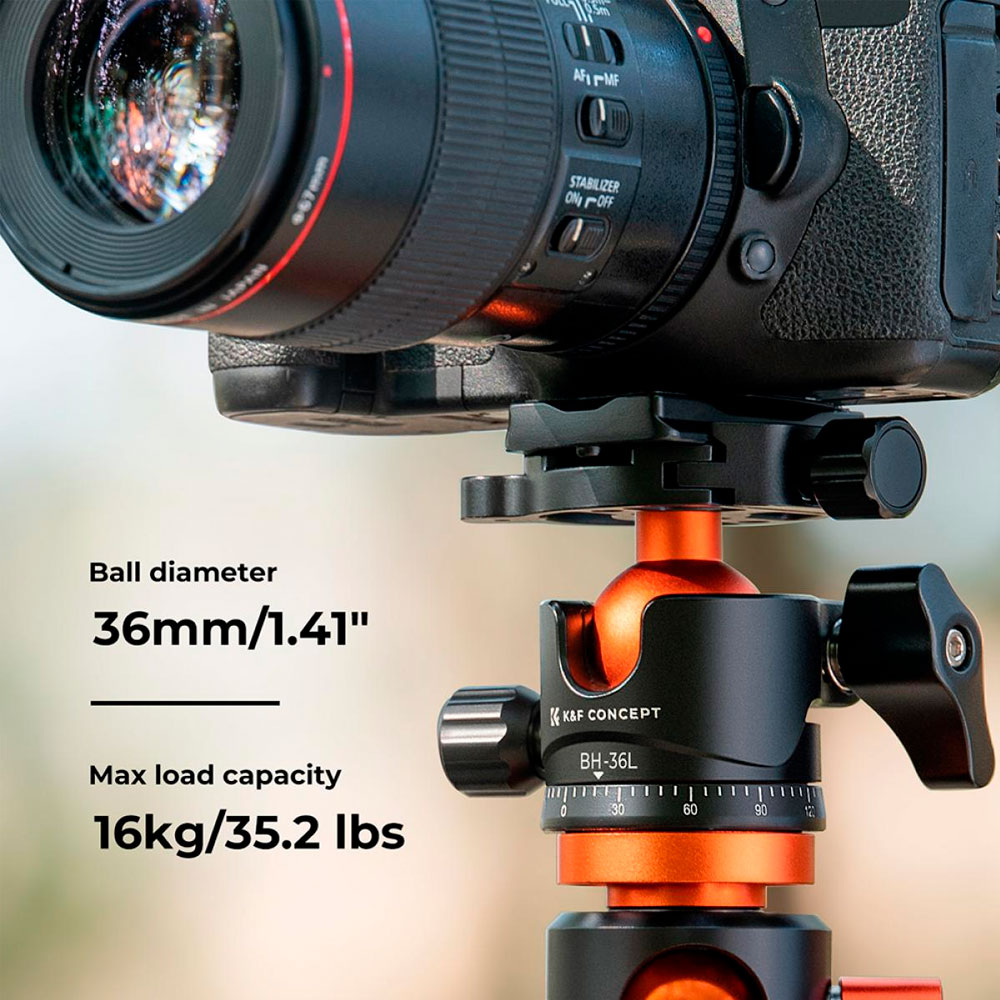 CABEZAL DE TRIPODE KYF CONCEPT KF31.044V1 - BH-36L - 6