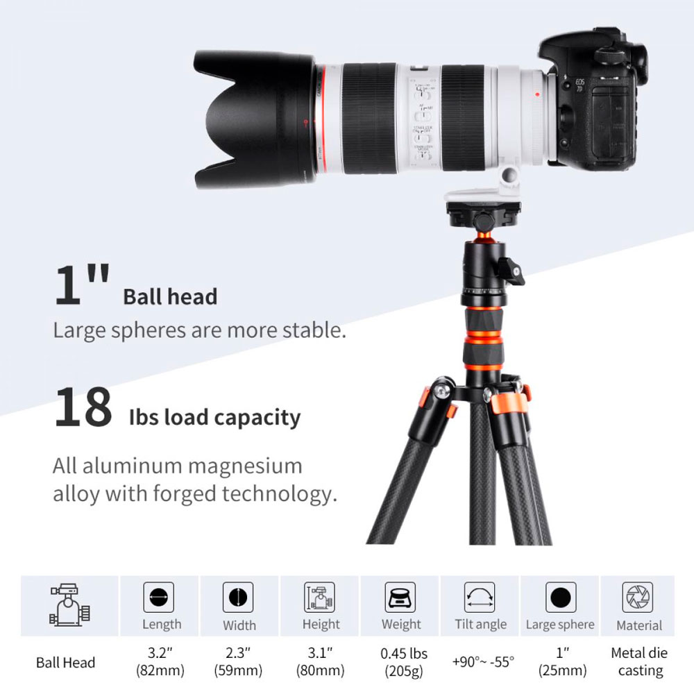 CABEZAL PARA TRIPODE KYF CONCEPT KF31.029V3 - BH-25 - 2