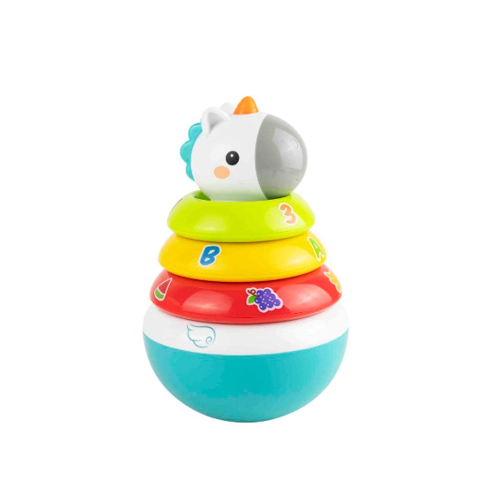 JUEGO DIDACTICO AROS UNICORNIO BASA ROLY POLI - 1
