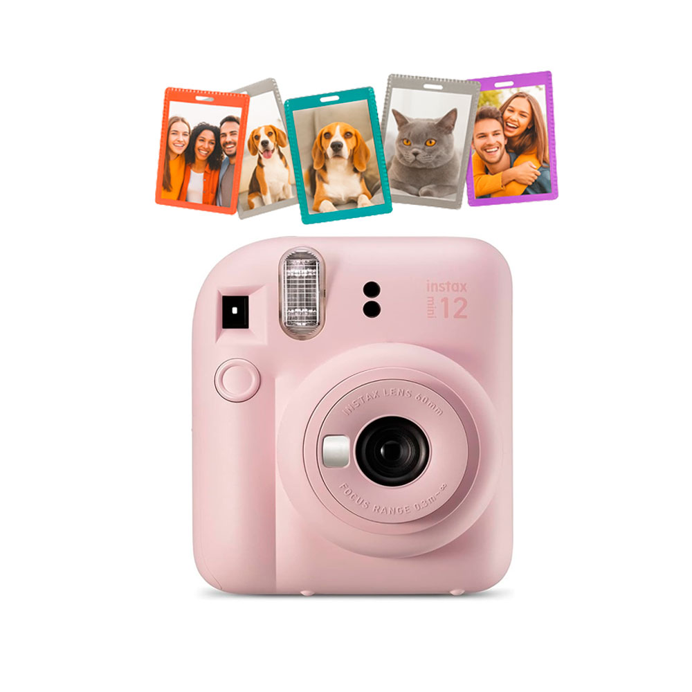 CAMARA FUJIFILM INSTAX MINI 12 ROSADO+5PORTAFOTOS+MARCO - 2