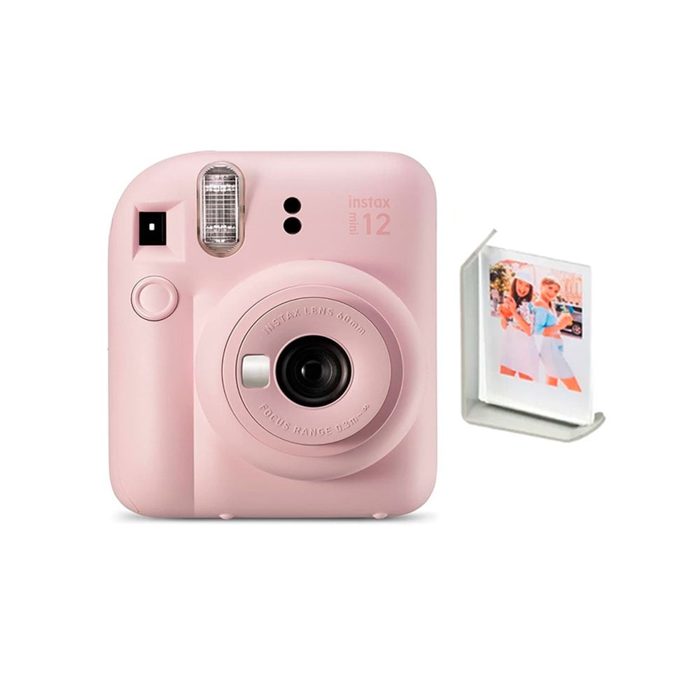 CAMARA FUJIFILM INSTAX MINI 12 ROSADO+5PORTAFOTOS+MARCO - 3