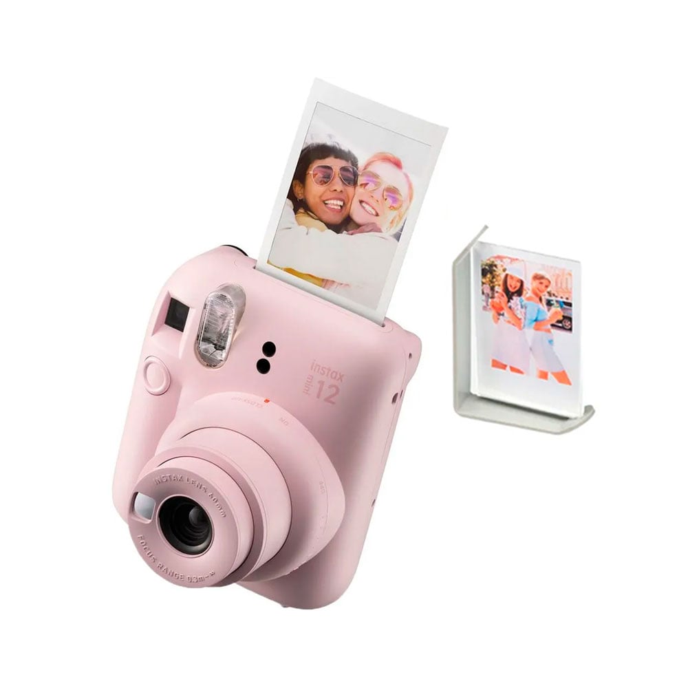CAMARA FUJIFILM INSTAX MINI 12 ROSADO+5PORTAFOTOS+MARCO - 4
