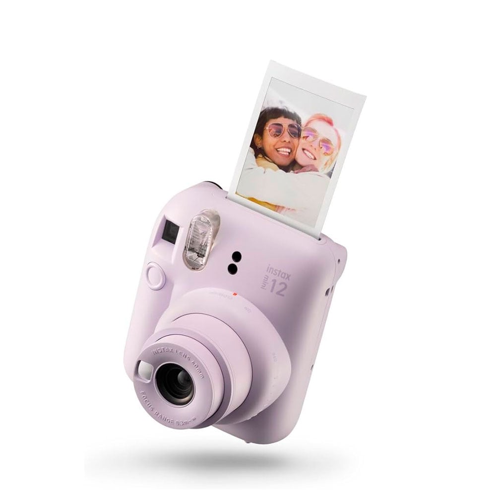 CAMARA FUJIFILM INSTAX MINI 12 LILA+5PORTAFOTOS+MARCO - 2