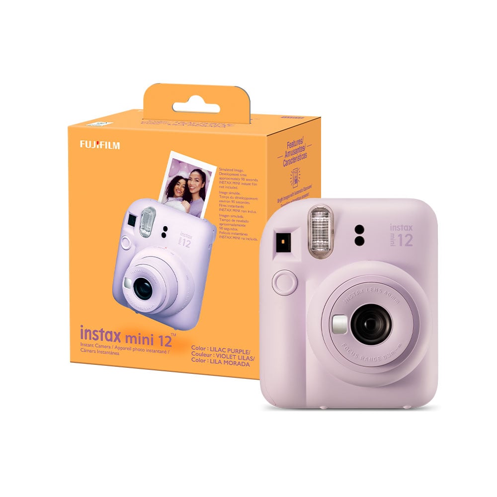 CAMARA FUJIFILM INSTAX MINI 12 LILA+5PORTAFOTOS+MARCO - 4