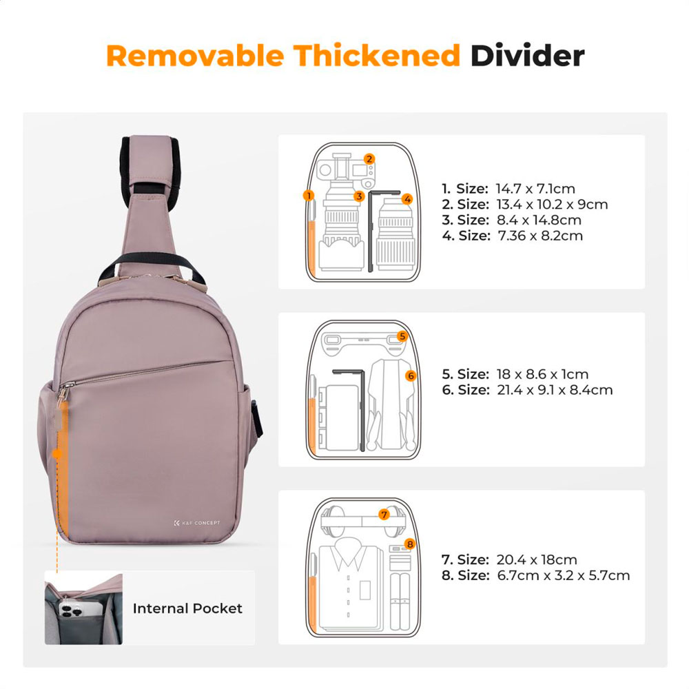 MOCHILA KYF CONCEPT KF13.171V1 PALO ROSA - 2