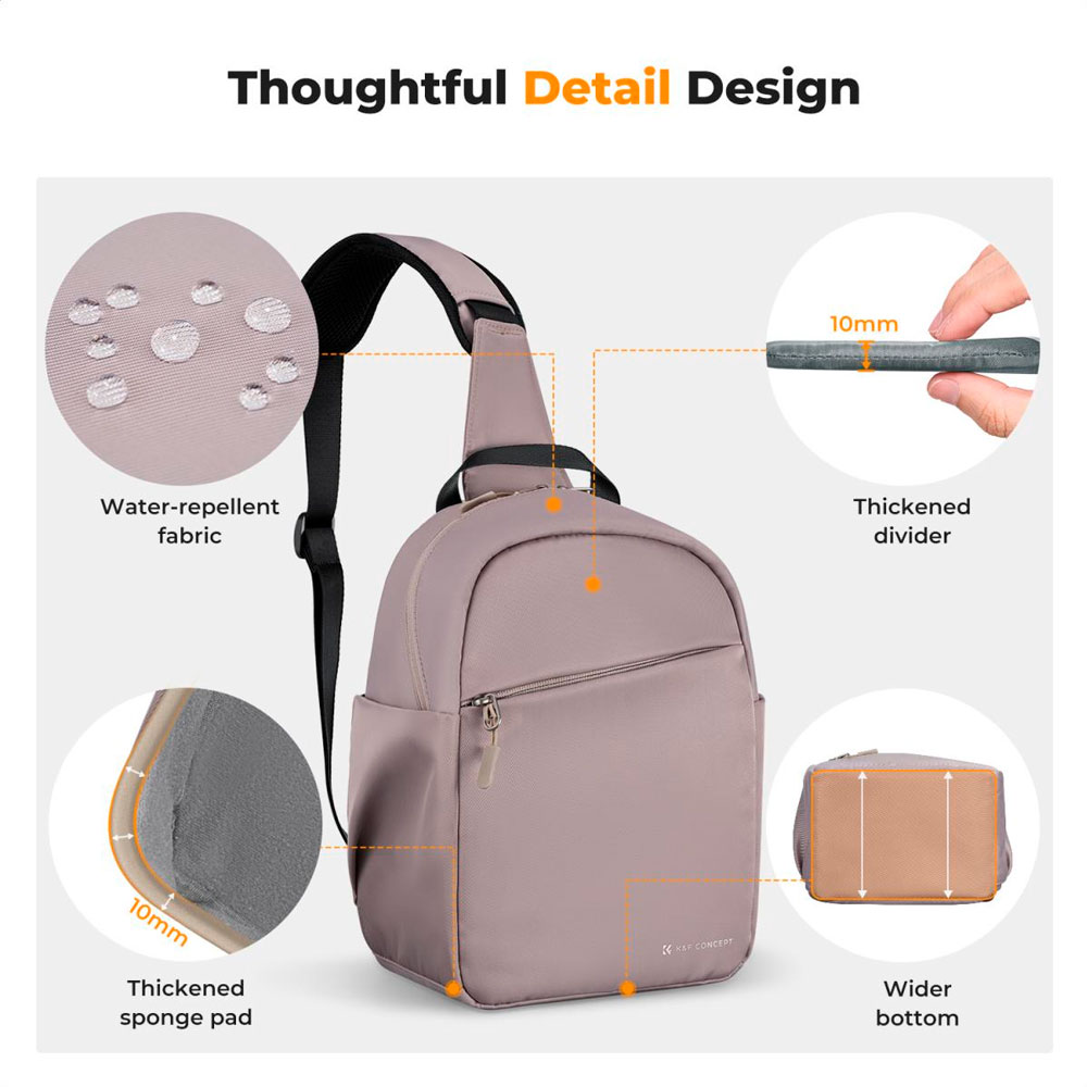 MOCHILA KYF CONCEPT KF13.171V1 PALO ROSA - 4