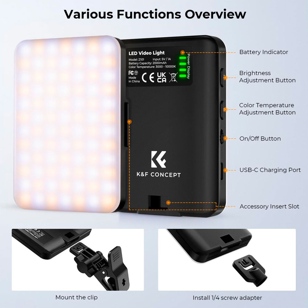 LUZ CONTINUA PORTATIL KYF CONCEPT KF34.034 BI-COLOR - 3
