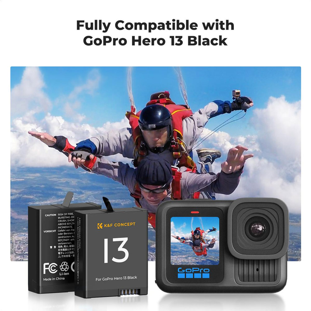 CARGADOR TRIPLE KYF CONCEPT + 3 BATERIAS PARA GOPRO13 KF28.0087 - 2