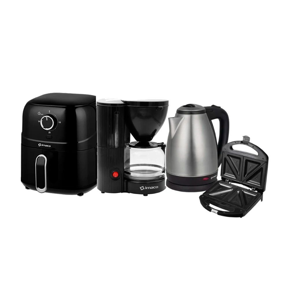 COMBO FREIDORA IMACO + CAFETERA + HERVIDOR + SANDWICHERA - 1