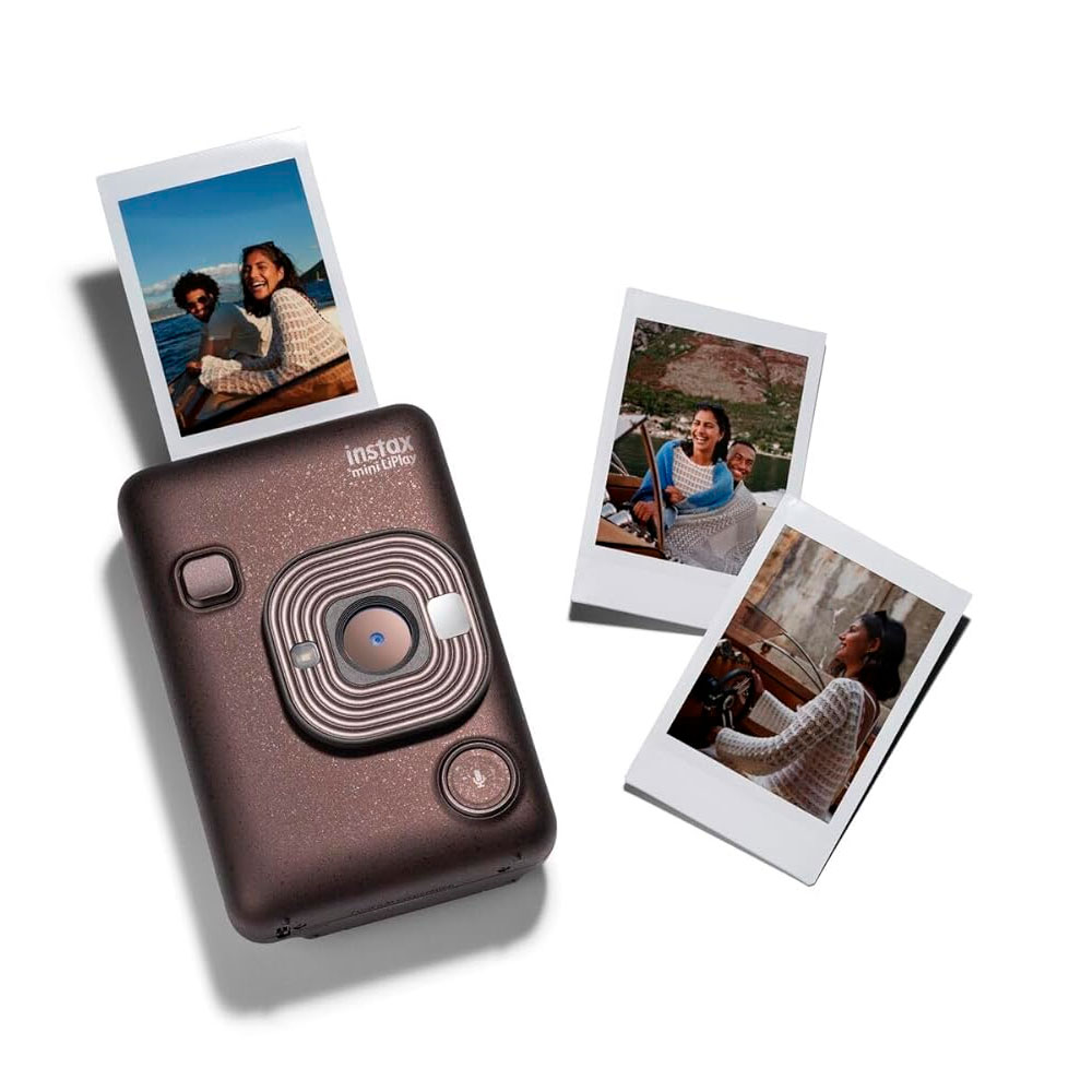 CAMARA FUJIFILM INSTAX MINI LIPLAY BRONZE+ PELICU X20 UNID - 3
