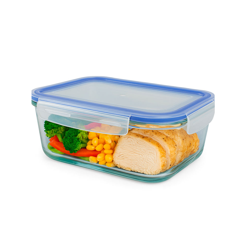 TAPER GYG RECTANGULAR HERMETICO 1000ML TAPA COLOR VARIADO - 2