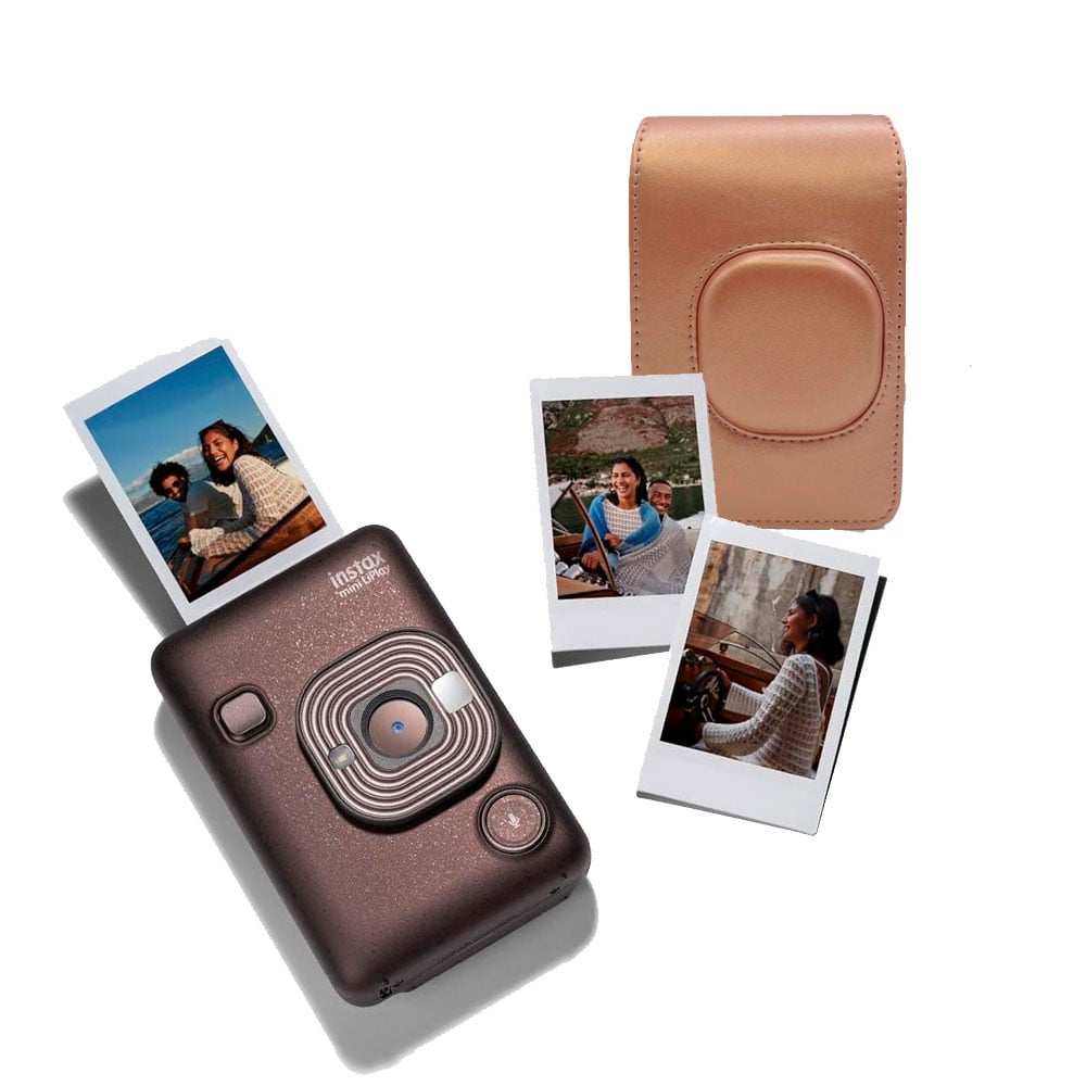 CAMARA FUJIFILM INSTAX MINI LIPLAY BRONZE+ESTUCHE+PELI X 20 - 2