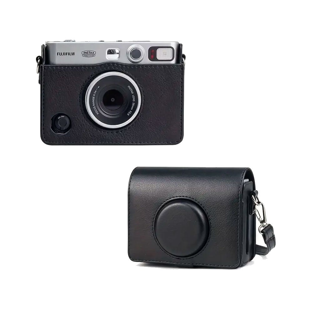 CAMARA FUJIFILM INSTAX MINI EVO BLACK +ESTUCHE +PELIC X20 - 3
