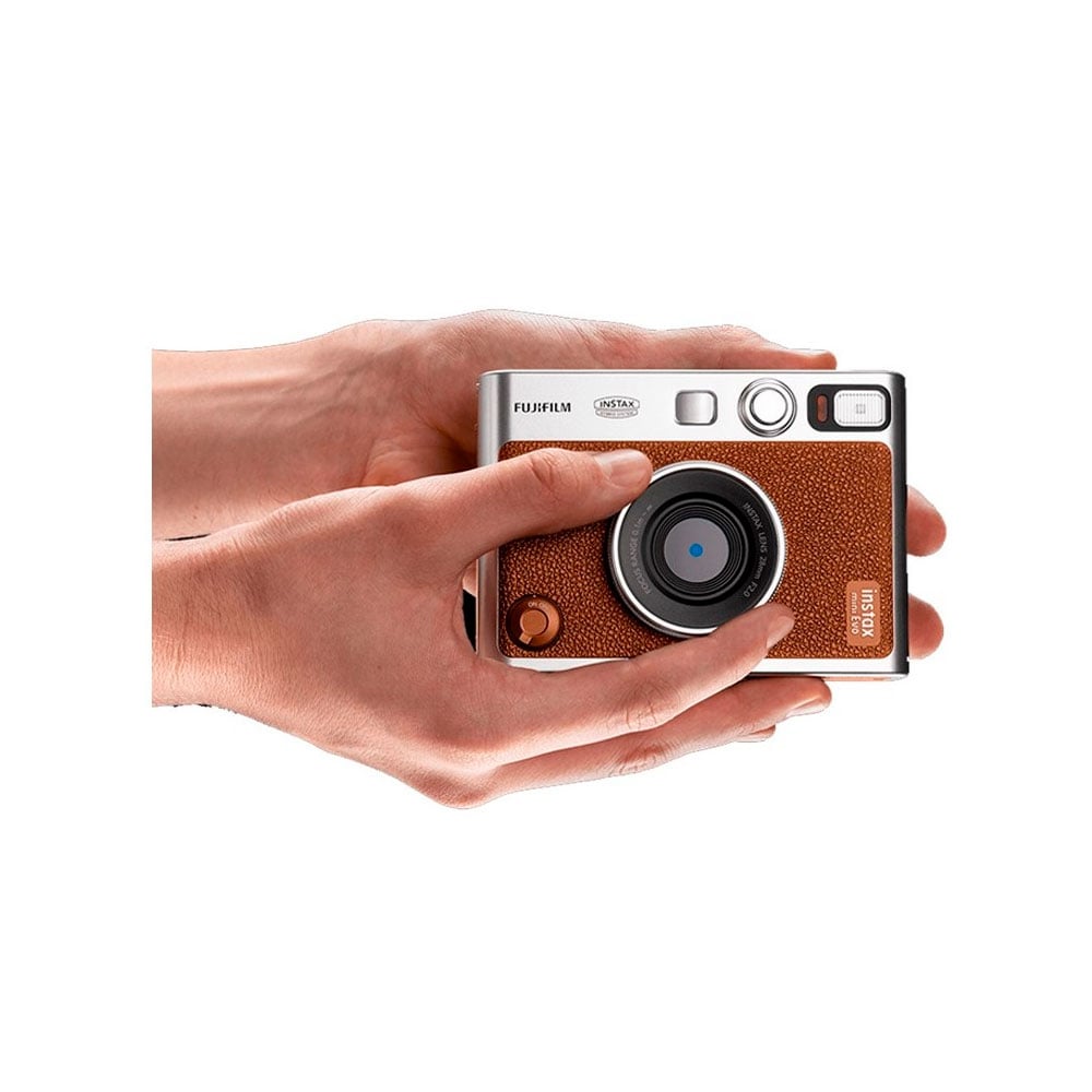 CAMARA FUJIFILM INSTAX MINI EVO BROWN +ESTUCHE +PELIC X20 - 4