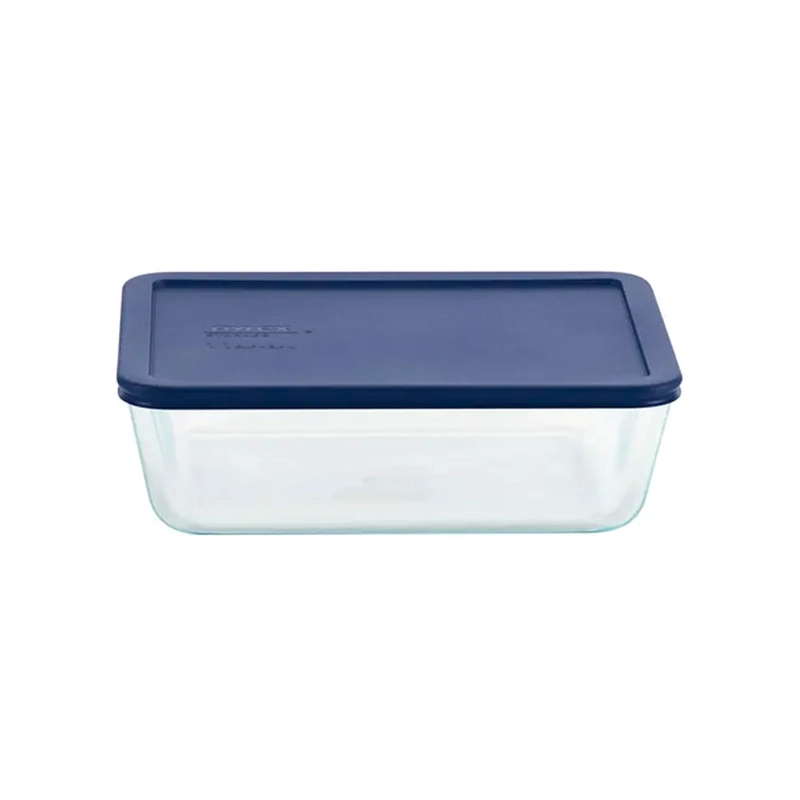 FUENTE RECTANGULAR PYREX 1.42 LT TAPA AZUL 24105 - 2