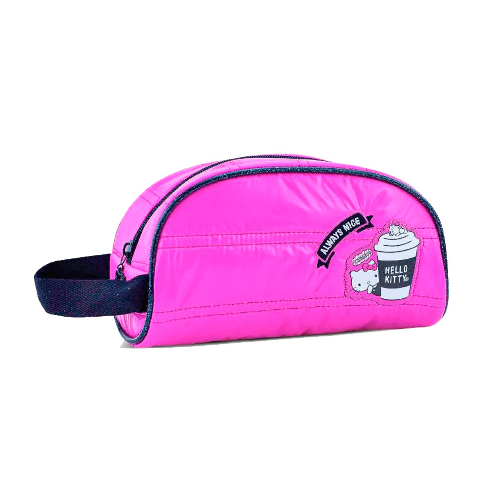 MOCHILA HELLO KITTY FUCSIA +LONCHERA + CARTUCHERA SCOOL OFICIO - 4
