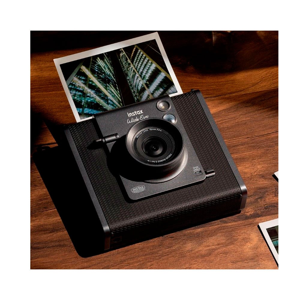 CAMARA FUJIFILM INSTAX WIDE EVO BLACK + PACK PELICULA X 20 - 2