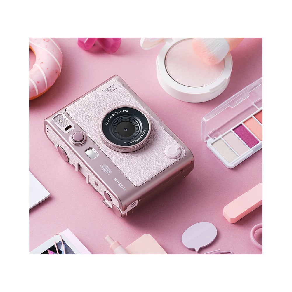 CAMARA FUJIFILM INSTAX MINI EVO ROSE +PACK PELICULA X20UND - 2