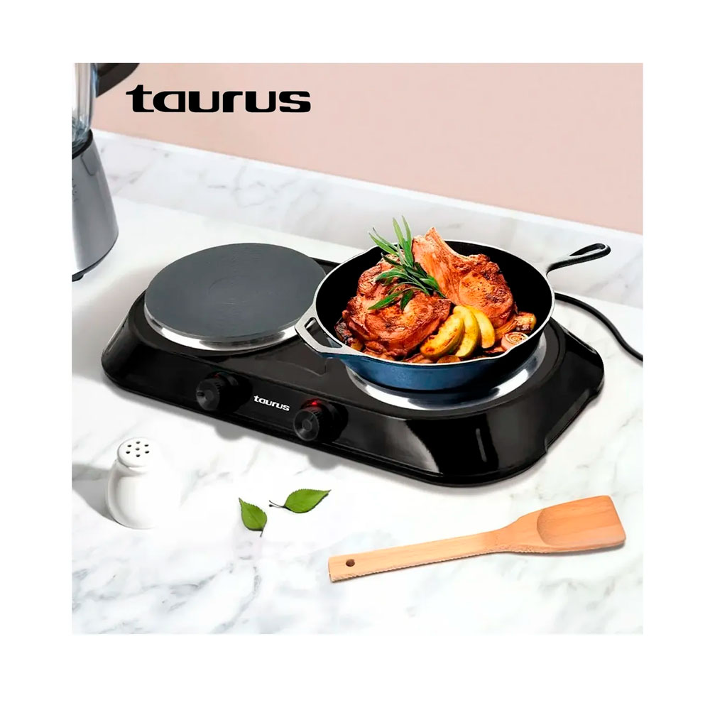 COCINA ELECTRICA TAURUS 2 HORNILLAS FENIX DUO - 4