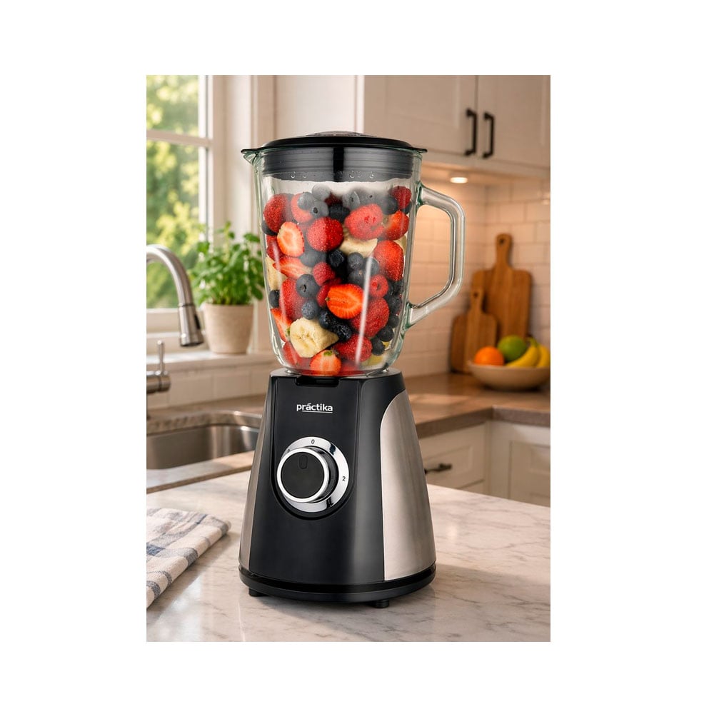 LICUADORA PRACTIKA CD 700 1.5 LT 700W INOX VIDRIO - 2