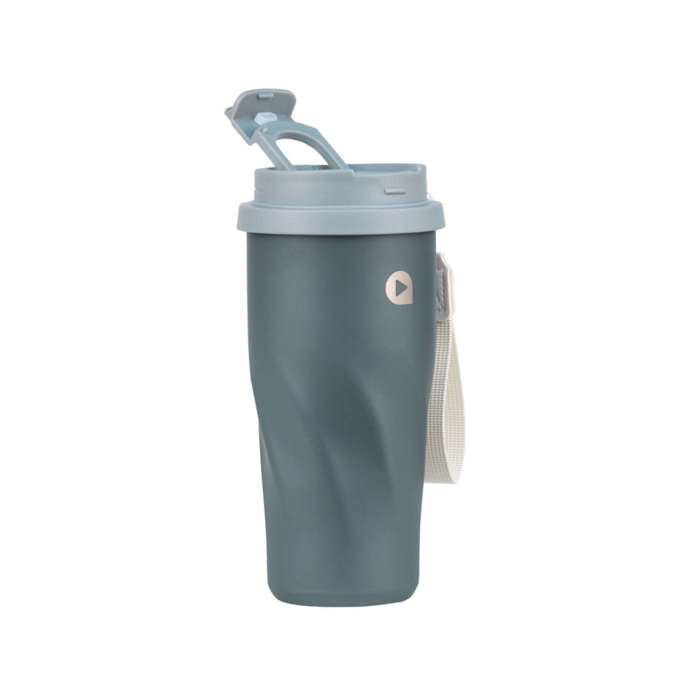 VASO AQUA MUG SCOOL 500 ML DOBLE TOMA GRAPHITE 400433 - 2