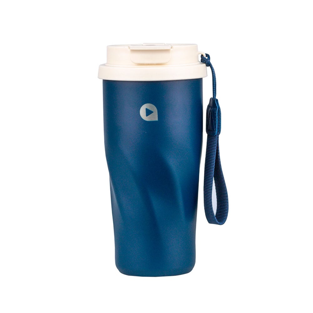 VASO AQUA MUG SCOOL 500 ML DOBLE TOMA NAVY 400434 - 1