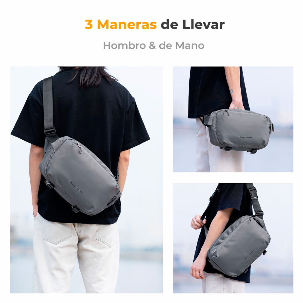ESTUCHE PARA CAMARA FOTOGRAFICA KYF CONCEPT  KF13.157V6 GRIS OSCURO - 6