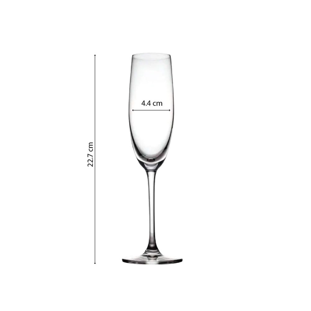 SET COPAS FERRAND CHAMPAGNE CLASICC X 6 CRISTAL - 3