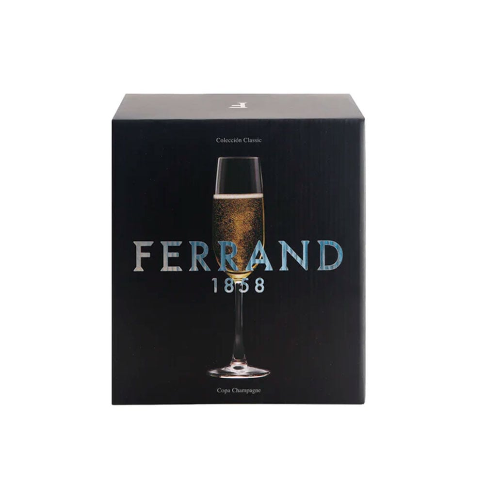 SET COPAS FERRAND CHAMPAGNE CLASICC X 6 CRISTAL - 4