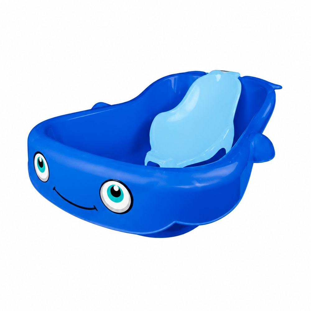 BAÑERA BALLENITA FELIZ BASA AZUL+ASIENTO - 1
