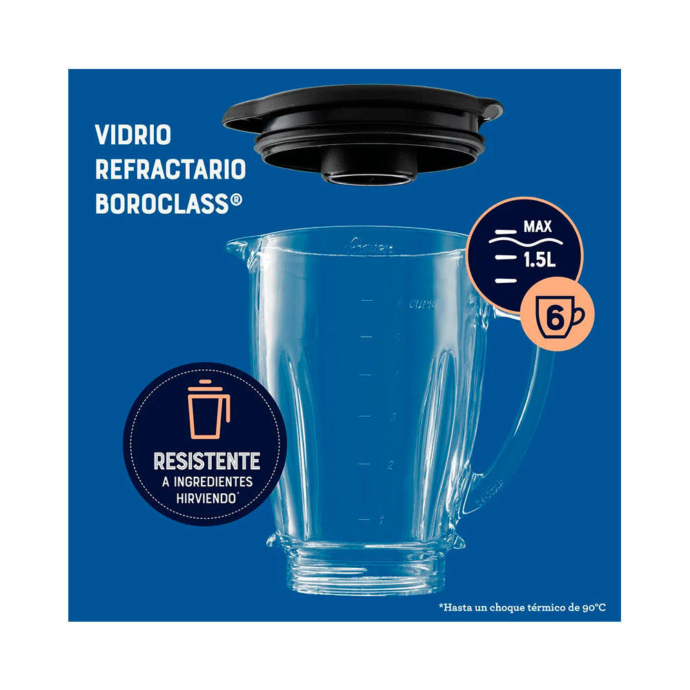 LICUADORA OSTER BLSTKAGRPB 1.5LT 800W 2 VEL P.HIELO - 5