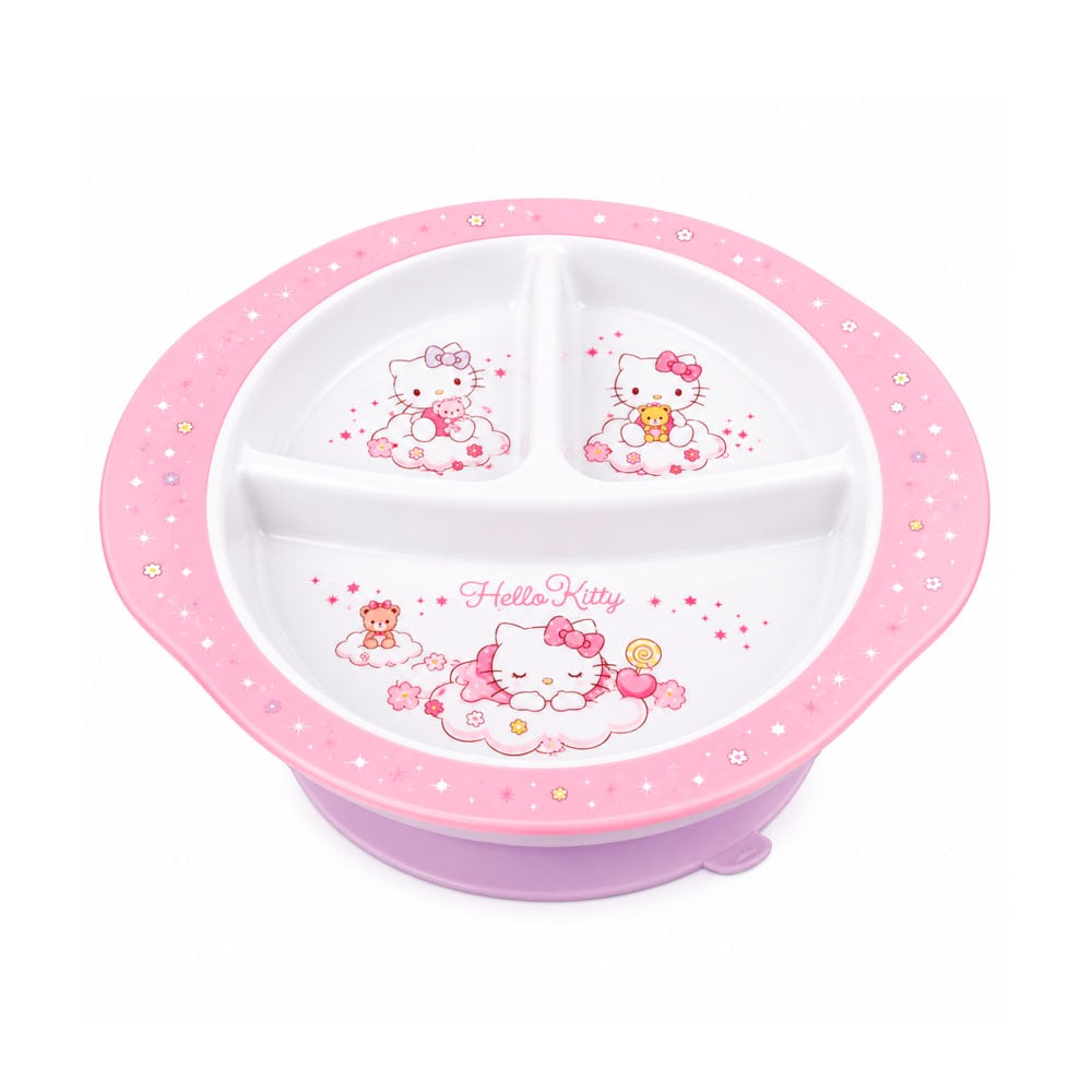 VAJILLA PLATO HELLO KITTY DIVISION ANTIDESLIZANTE SCOOL 705337 - 1