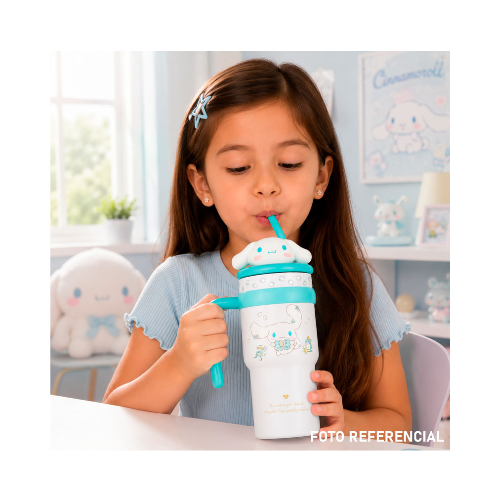 TOMATODO TUMBLER CINNAMOROLL 3D ACERO SCOOL 700 ML 400422 - 3