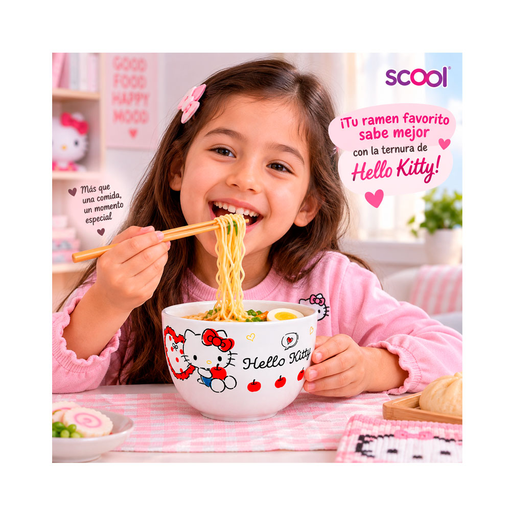 BOWL HELLO KITTY RAMEN 500ML SCOOL CERAMICA 400428 - 3