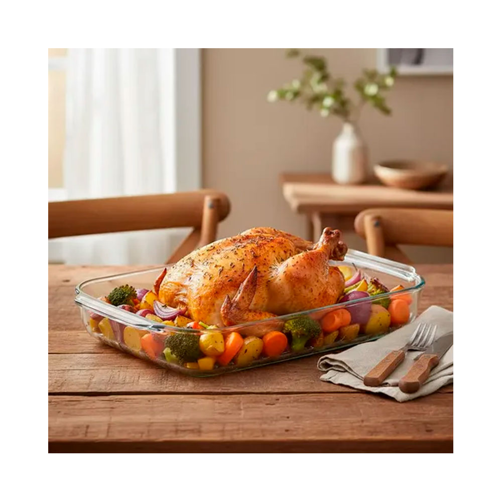 FUENTE PYREX DEEP RECTA TRANSPARENTE 4.7 LT 300100 - 3