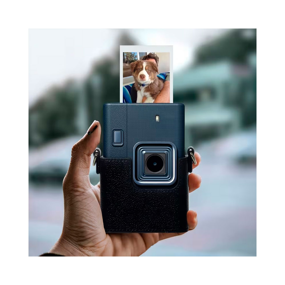 CAMARA FUJIFILM INSTAX MINI LIPLAY BLUE+ ESTUCHE+PELICULA X 20 - 4