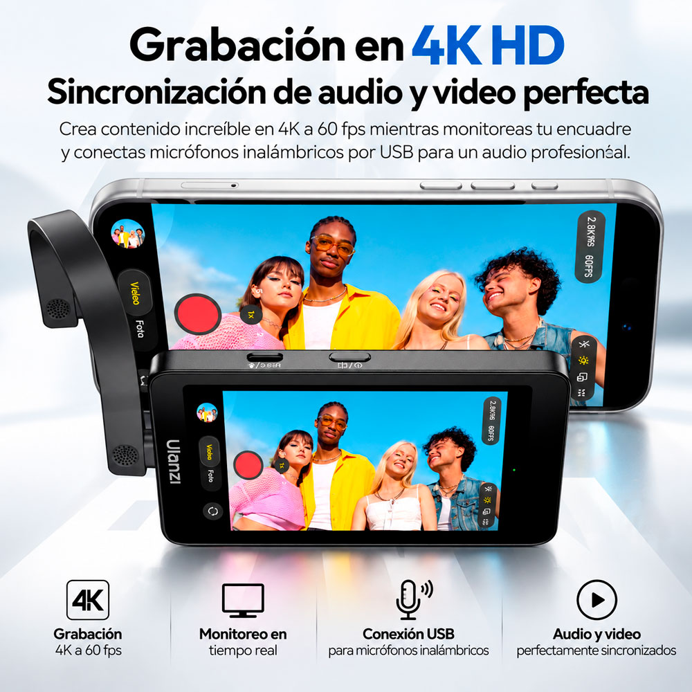 MONITOR PARA SELFIES Y VLOGS ULANZI VM1 - 6
