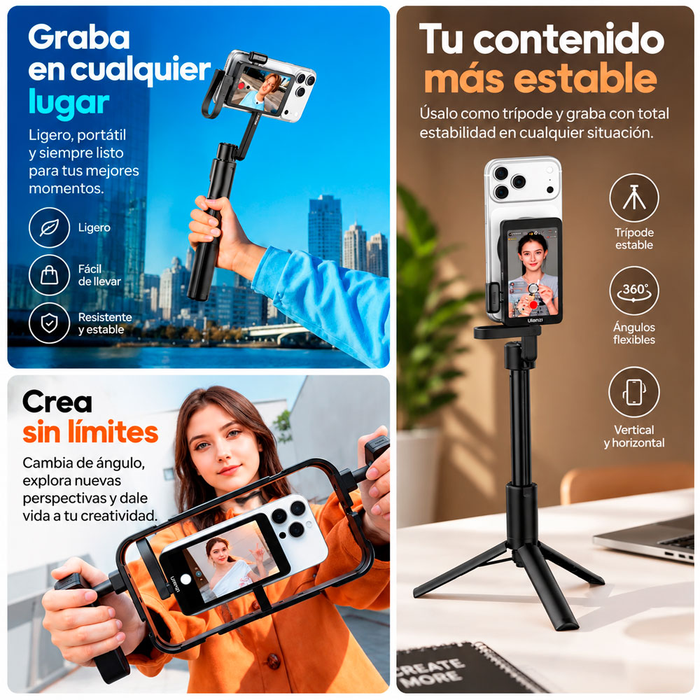MONITOR PARA SELFIES Y VLOGS ULANZI VM1 - 9