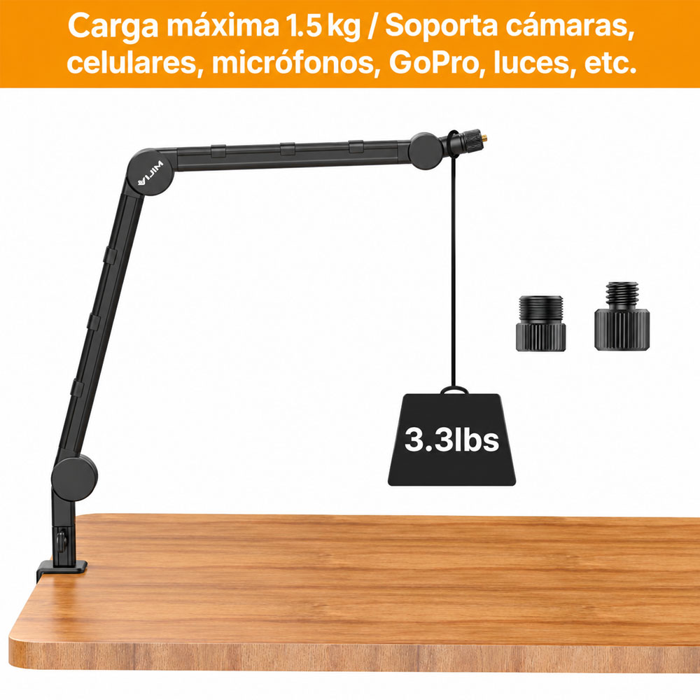 BRAZO FLEXIBLE CON SOPORTE EN MESA VIJIM LS25 SKU:2873 - 2