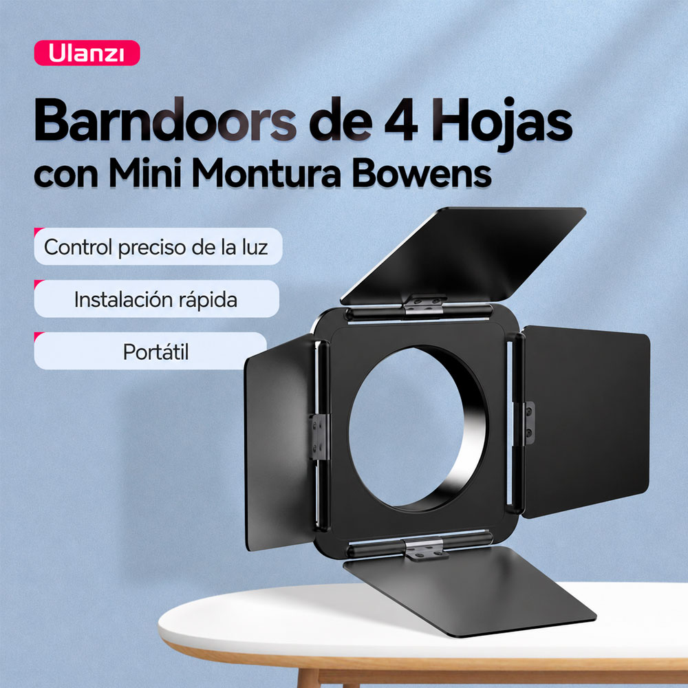 BARNDOOR ULANZI PARA MINI BOWENS M4 - 2