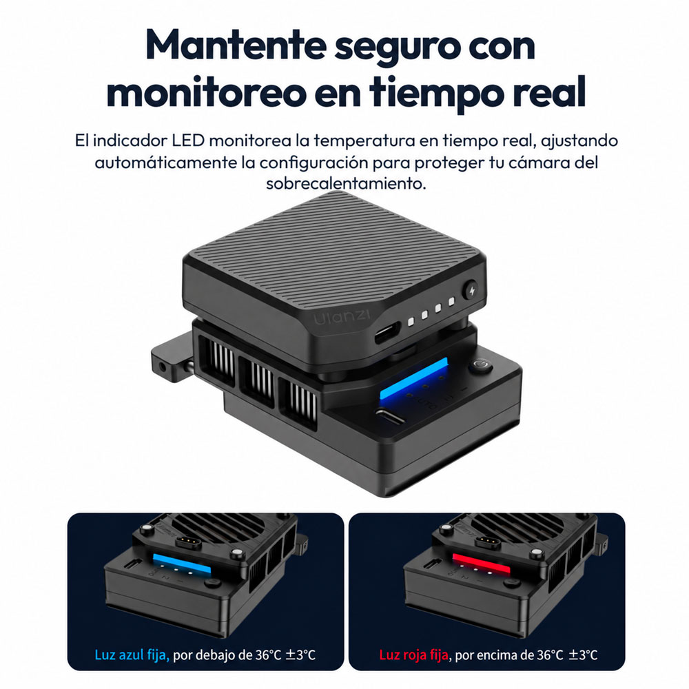 KIT ENFRIADOR SEMICONDUCTOR ULANZI CU01+BATERIA MAGNETICA SKU.C045 - 8