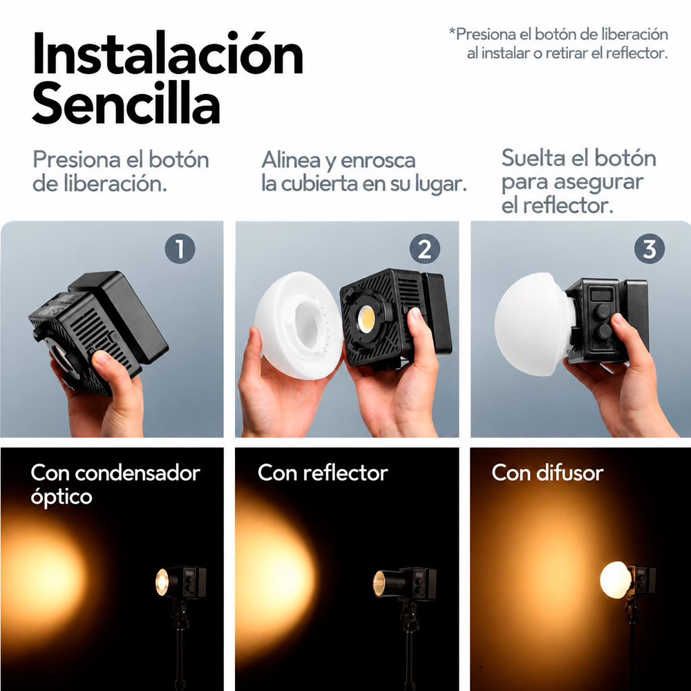 LUZ CONTINUA LED ULANZI EC65 BICOLOR 65W - 3