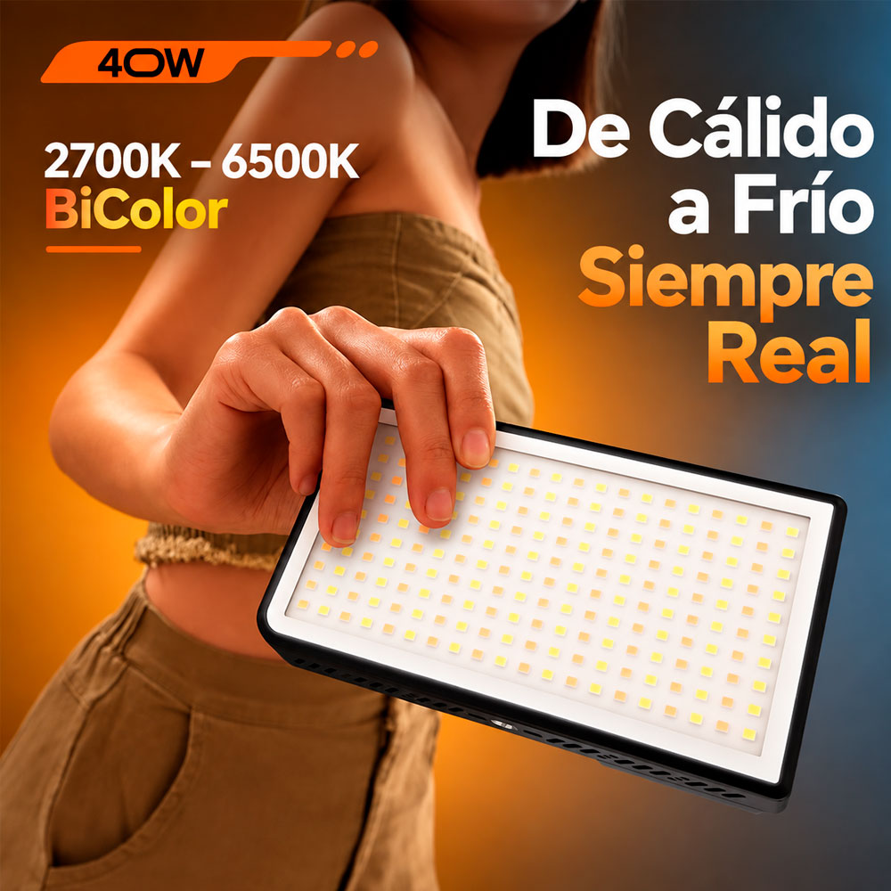 LUZ CONTINUA LED ULANZI LM-P40BI BICOLOR - 5