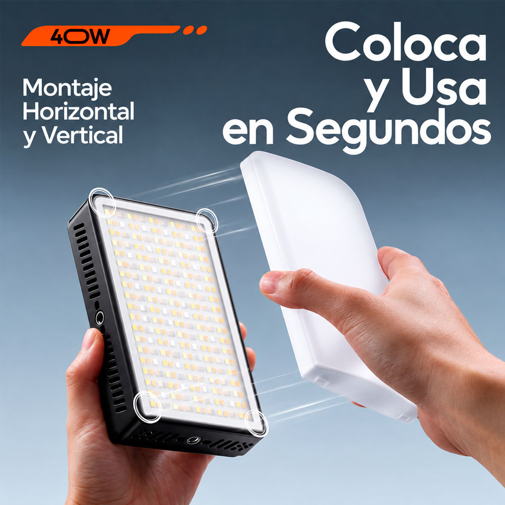 LUZ CONTINUA LED ULANZI LM-P40BI BICOLOR - 7