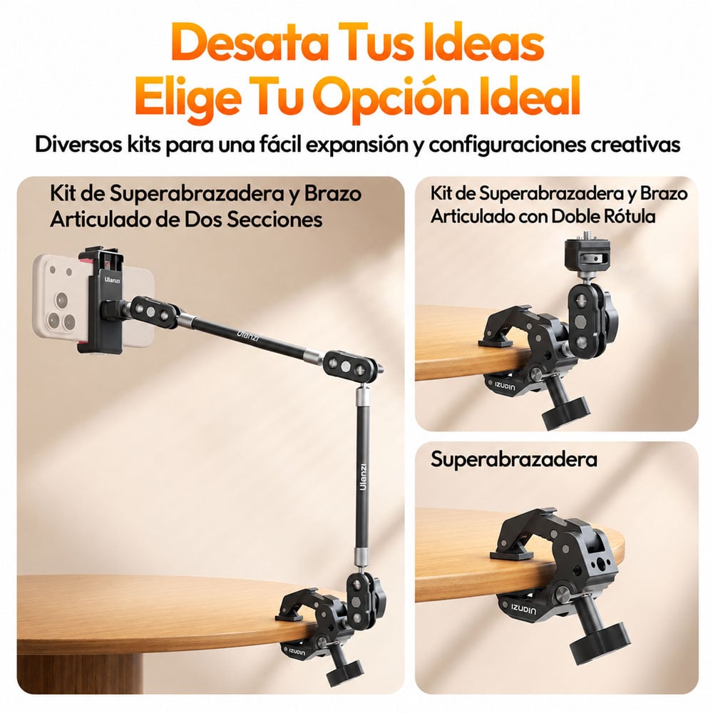 KIT DE SUPERABRAZADERA CON BRAZO ARTICULADO ULANZI EA03 SKUC083 - 3