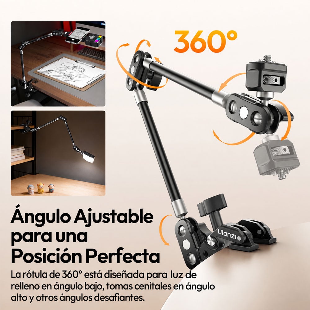 KIT DE SUPERABRAZADERA CON BRAZO ARTICULADO ULANZI EA03 SKUC083 - 5
